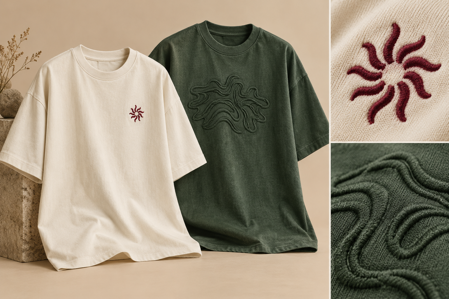 Embroidery on jersey concepts